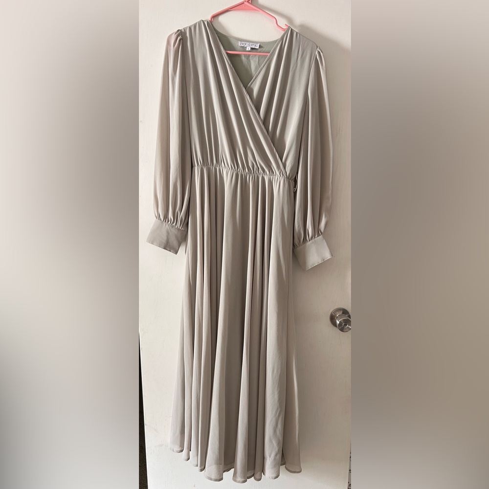 Ivy city andie dress sage - Picture 3 of 7